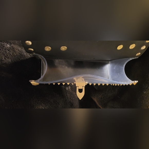 Black and clear plastic purse - Picture 4 of 4